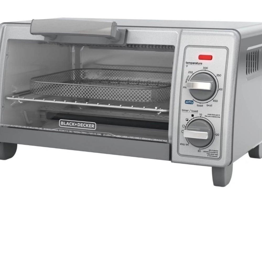 BLACK + DECKER Crisp ‘N Bake Air Fry 4-Slice Toaster Oven, Crisp n' Bake air fry